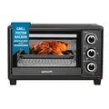 Produktbild: OptimumX 20 L Minibackofen, Klein mini Backofen mit Umluft, 60 Min Timer, Pizza-Ofen, 1380 W, Schwarz