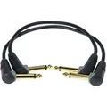 Produktbild: Klotz AU-AJJ0060 2Stk. Patchkabel 90° gold 0,6m schwarz | Neu