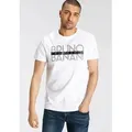 Produktbild: T-Shirt BRUNO BANANI, Herren, Gr. S (44/46), weiß, Single Jersey, Obermaterial: 100% Baumwolle, bedruckt, schmal, Rundhals, Shirts T-Shirt, kurzärmelig, schmal geschnitten, bedruckt, aus Baumwolle