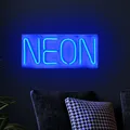 Produktbild: LED Deko Wand Strahler blau Party Keller Flur Beleuchtung NEON USB Licht Lampe