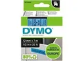Produktbild: DYMO D1 Beschriftungsband Authentisch 45016 S0720560 Selbsthaftend Schwarz auf Blau 12 mm x 7 m