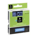 Produktbild: Dymo Schriftband 45016 schwarz auf blau, 7 m