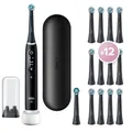 Produktbild: Oral-B Elektrische Zahnbürste - iO 5 + Reiseetui + 12 Aufsteckbürsten Sanfte ...