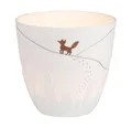 Produktbild: Räder Windlicht Design Teelichthalter Poesielicht Porzellantasse Fuchs Gold (9cm)