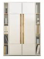 Produktbild: Furn.Design Aktenschrank Center (Büroschrank in weiß mit Wotan Eiche, 4-teilig, 140 x 200 cm) 20 Fächer