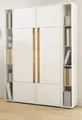 Produktbild: Aktenschrank Büroschrank Schrank Set Regal 20 Fächer weiß Eiche 140 x 200 Center