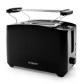 Produktbild: Bomann® Toaster 2 Toastschlitze | Toaster mit Brötchenaufsatz | Toaster 2 Scheiben mit Liftfunktion | Toster mit Auftau- und Aufwärm-Funktion | für Brötchen und Toast | TA 6065 CB schwarz