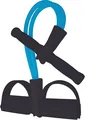Produktbild: Best Sporting Soft-Bodytrimmer I Ideal für Ganzkörpertraining I Trainingsband mit Griff und Fußstellfläche I Widerstandsband in blau I Expander Fitness I Trainingsbänder I Fitness I Krafttraining