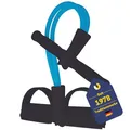 Produktbild: Best Sporting Soft-Bodytrimmer I Physiobänder I Ganzkörpertraining I Trainingsband mit Griff und Fußstellfläche I Widerstandsband in blau I Expander Fitness I Trainingsbänder I Fitness I Krafttraining