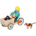 Produktbild: Goki Lastenfahrrad mit 2 Biegepuppen und Hund (49058407)