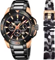 Produktbild: Festina Chronograph Chrono Bike - Special Edition F20645/1, (Set, 3-tlg., mit Wechselband aus Kautschuk und Werkzeug), Armbanduhr, Quarzuhr, Herrenuhr, Stoppfunktion, ideal als Geschenk