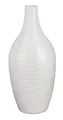Produktbild: Flaschenvase KLASSIK RILLENRELIEF H. 24cm weiß Porzellan Formano WA