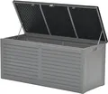 Produktbild: Garden Impressions Auflagenbox Jersey 490 Liter Kissenbox Gartenbox XL Aufbewahrungsbox Garten (490 Liter Kissenbox, 1 Box + Deckel), wasserdicht abschließbar wetterfest
