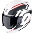 Produktbild: Scorpion EXO-Tech Evo Furio, Modularhelm - Matt Weiß/Schwarz/Rot - M