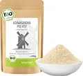 Produktbild: bioKontor – Bio Ashwagandha Pulver 250g – Ashwagandha Wurzel Pulver aus Indien – Ashwagandha gemahlen fein – indischer Ginseng Pulver für Smoothies, Säfte, Goldene Milch, Moon Milk – 100% Naturrein