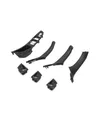 Produktbild: SQIFBA Türgriff Innen Linkslenker LHD für 5er F10 F11 520 525 Auto-Innentürgriff Vordertür Griffverkleidung(LHD-Black)
