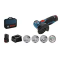 Produktbild: BOSCH Professional GWS 12V-76 Akku-Winkelschleifer-Set 12,0 V, mit 2 Akkus
