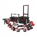 Produktbild: Milwaukee M18FPP9A-555T Akkuwerkzeug Set inkl. 12-tlg. Schlagnuss- & Säbelsägeblatt-Set