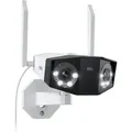 Produktbild: Reolink - 4k Dual-lens Wlan Überwachungskamera Aussen, 180° Ultra-weitwinkel, Person-/fahrzeug-/haustier-erkennung, 2,4/5 Ghz Wifi, Farbnachtsicht, 2-wege-audio, Duo 2 Wifi