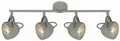 Produktbild: Candellux PENT Deckenleuchte Grau 4-flammig GU10 dimmbar Metall 50W