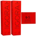 Produktbild: Schwarzkopf Igora Royal 2 x 60 ml 6-5 dunkelblond gold Haarfarbe Cremefarbe Set