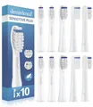 Produktbild: Extra Sensitive Aufsteckbürsten von demirdental für Oral-B Pulsonic Aufsteckbürsten Sensitive Plus Aufsteckbürsten, Ersatzbürsten für sehr empfindliche Zähne, 10 Stück