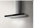 Produktbild: Dunstabzugshaube Elica JOY Wandhaube 90 cm Edelstahl + Schwarzglas EEK: B