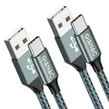 Produktbild: GIANAC USB C Kabel, [2 Stück 2m] 3.1A ladekabel USB C Schnellladung und Synchronisierungskabel USB C für Samsung S10/S9/S8te 10te 9, Huawei P30/P20/Mate 20, Sony Xperia