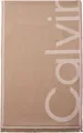 Produktbild: Calvin Klein Damen Schal Jacquard Stole mit Oversized-Logo, Braun (Desert Taupe/Nacreous Clouds), Einheitsgröße