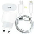 Produktbild: 20 W Adapter iPhone XS 11 12 13 Typ C Auf Lightning Kabel Stromadapter schnell