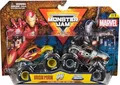 Produktbild: Spin Master Monster Jam - Zweier-Pack Original Monster Trucks im Marvel Superhelden-Design, Monstertruck, 3 Jahr(e), Metall, Kunststoff, Mehrfarbig