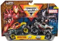 Produktbild: Monster Jam - Zweier-Pack Original Monster Trucks im Marvel Superhelden-Design, zum Spielen und Sammeln, Maßstab 1:64, ab 3 Jahren (Sortierung mit verschiedenen Truck-Paarungen, Zufallsauswahl)