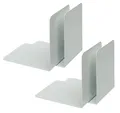 Produktbild: Alco-Albert 4302-10-4 - Buchstützen aus Metall, 4 Stück, weiß, 14 x 14 x 12,5 cm, für Schule, Büro und Zuhause