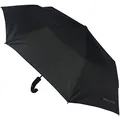 Produktbild: Pierre Cardin Schwarzer Herren Designer Regenschirm Gebogener Griff Faltbarer Regenschirm mit Automatiköffnung