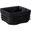 Produktbild: Metall Brotkorb Premium Square In Schwarz 21 X 21 X 10,5 Cm - Korb: Schwarz, Einlage: Schwarz - Wenko