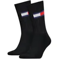 Produktbild: Tommy Hilfiger Socken TH UNI TJ SOCK 2P FLAG (2-Paar, 2 Paar) mit großem Logo schwarz 35-38