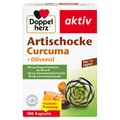 Produktbild: Doppelherz Artischocke + Olivenöl + Curcuma - Pflanzliches Nahrungsergänzungsmittel mit Artischocken- & Kurkuma-Extrakt sowie Omega 9-Fettsäuren - 100 Kapseln