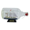 Produktbild: Flaschenschiff - Gorch Fock Buddelschiff aus Glas/Holz 27,5 x 15 cm Sea-Club