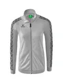 Produktbild: Erima Sportjacke Essential Team Tracktop - bequem, Rippbündchen, Seitentaschen - hellgrau/grau Damen