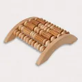 Produktbild: 2x Massage-Gerät aus Buchen-Holz, gegen Verspannungen & Schmerzen, Wellness & Entspannung für die Füße, Naturprodukt aus Europa, Fuss-Massage-Roller, 28 cm