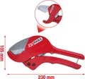 Produktbild: KS TOOLS 222.0005 Automatik-Kunststoff-Rohrschere 0-42mm, 230mm