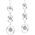 Produktbild: 2er Set Deko Hänger, Fensterdeko BALLS Kugeln silber L. 30cm Metall Formano