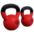 Produktbild: GORILLA SPORTS® Kettlebell - 2-32 kg Gewichte, Einzeln/Set, Gusseisen, Vinyl Beschichtung, Bodenschonende - Kugelhantel, Schwunghantel, Kugelgewicht, Rundgewichte für Fitness, Gym, Krafttraining