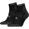 Produktbild: Head Kurzsocken HEAD HIKING ALL CLIMATES QUARTER 2P (2-Paar, 2 Paar) mit Logostickerei schwarz 35-38