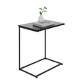 Produktbild: Relaxdays Beistelltisch, C-Form, große Tischplatte, HxBxT: 60 x 55 x 35 cm, Sofatisch zum Unterschieben, Eisen, schwarz