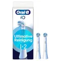 Produktbild: Oral-B iO Ultimative Reinigung, Original Aufsteckbürsten für elektrische Oral-B iO Zahnbürsten, 'Borsten-in-Borsten' Bündel, Weiß, 2 Stück