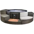 Produktbild: Whirlpool Netspa Octopus ca. 290 cm mit Umrandung+5 Möbel