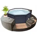 Produktbild: Netspa - Octopus Outdoor Whirlpool Halbstarr Achteckig Für 4-6 Personen Inkl. 5 Teilige Umrandung