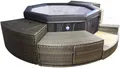 Produktbild: NetSpa Octopus Whirlpool Spa Wellness Ø193x73cm achteckig 4-6 Pers. inkl. Möbel