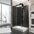 Produktbild: Schulte Korsika Wellnesskabine Komplettdusche Schwarz 120 x 80 cm / 224 cm